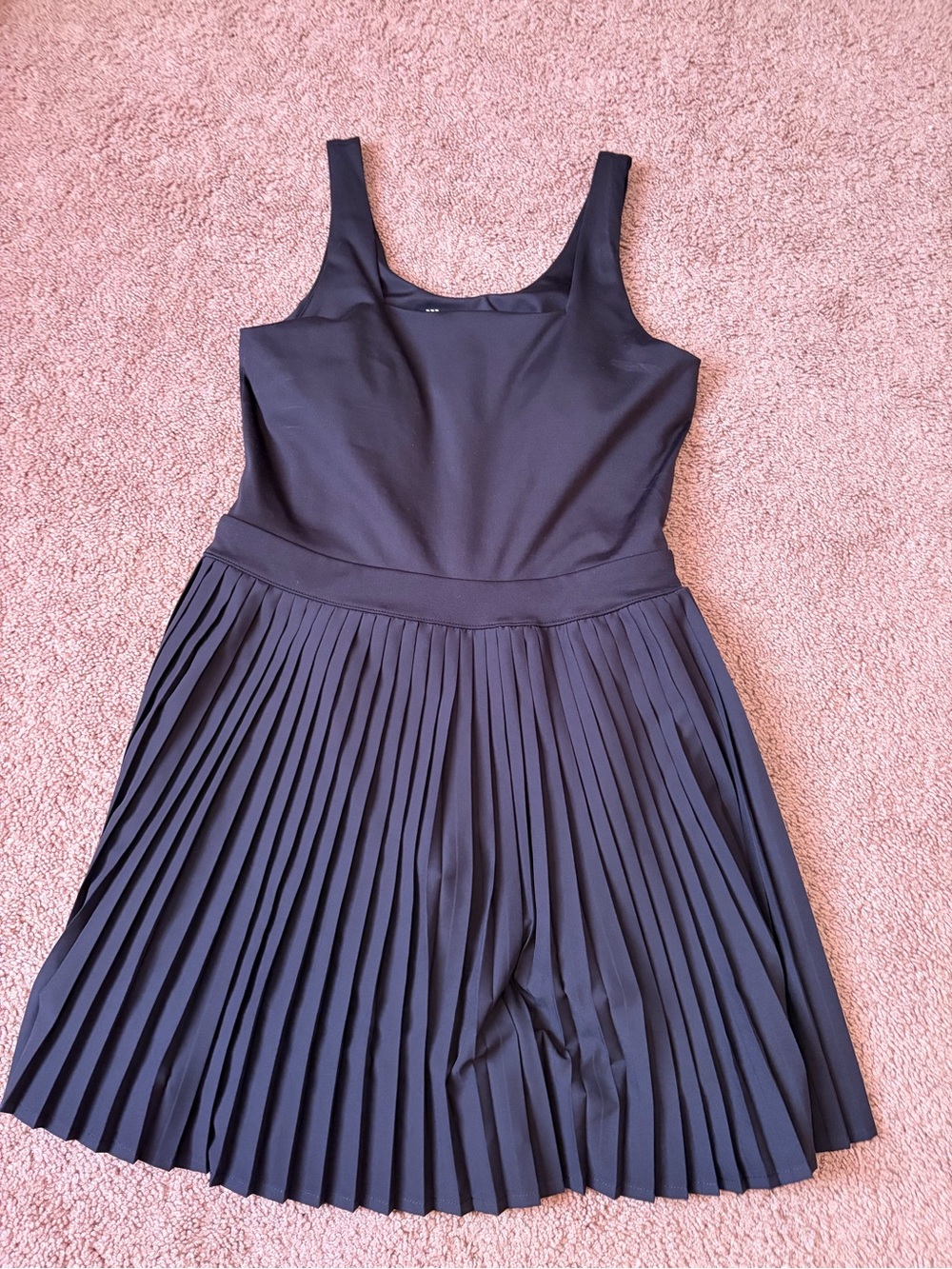 all in motion Black Pleated Tank Dress